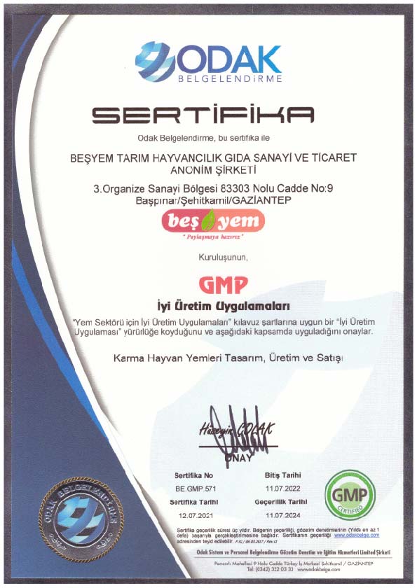 BEŞYEM TARIM HAYVANCILIK GIDA SAN. VE TİC. A.Ş.