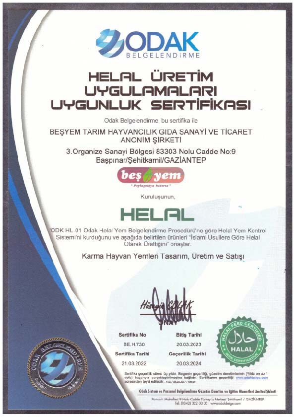 BEŞYEM TARIM HAYVANCILIK GIDA SAN. VE TİC. A.Ş.